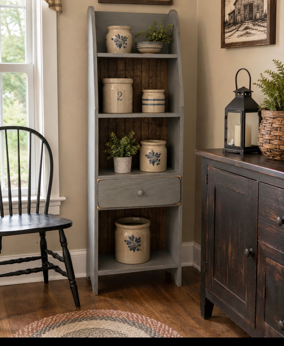 Small crock shelf