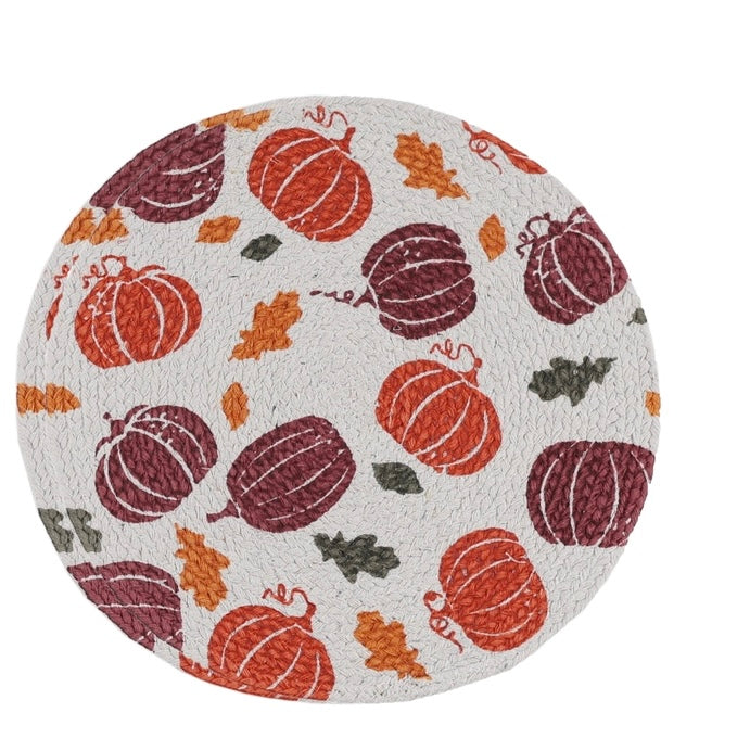 Pumpkins and Leaves - 2-Pack Fall Trivet Heat-Resistant Mat