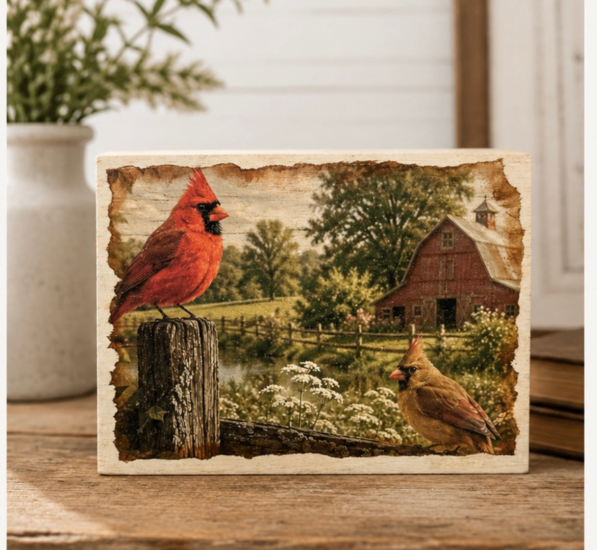 Cardinal Shelf Sitter