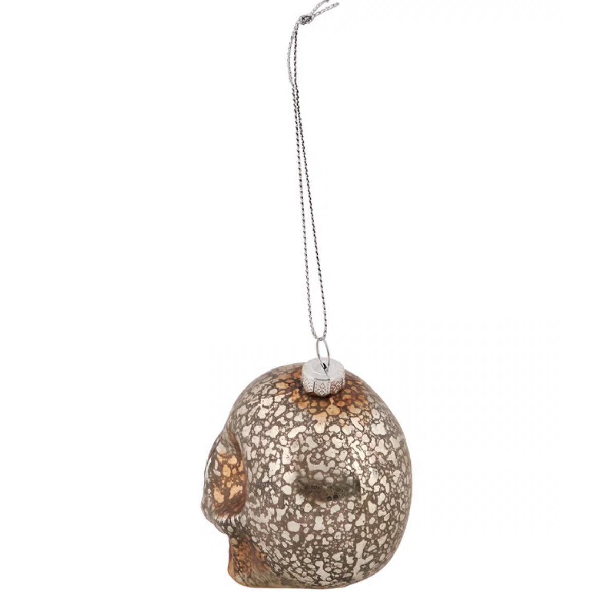 Glass Skull Ornament