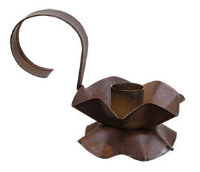 Rusty Flower Taper Holder