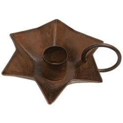 Flower Taper Holder with Handle, Rusty