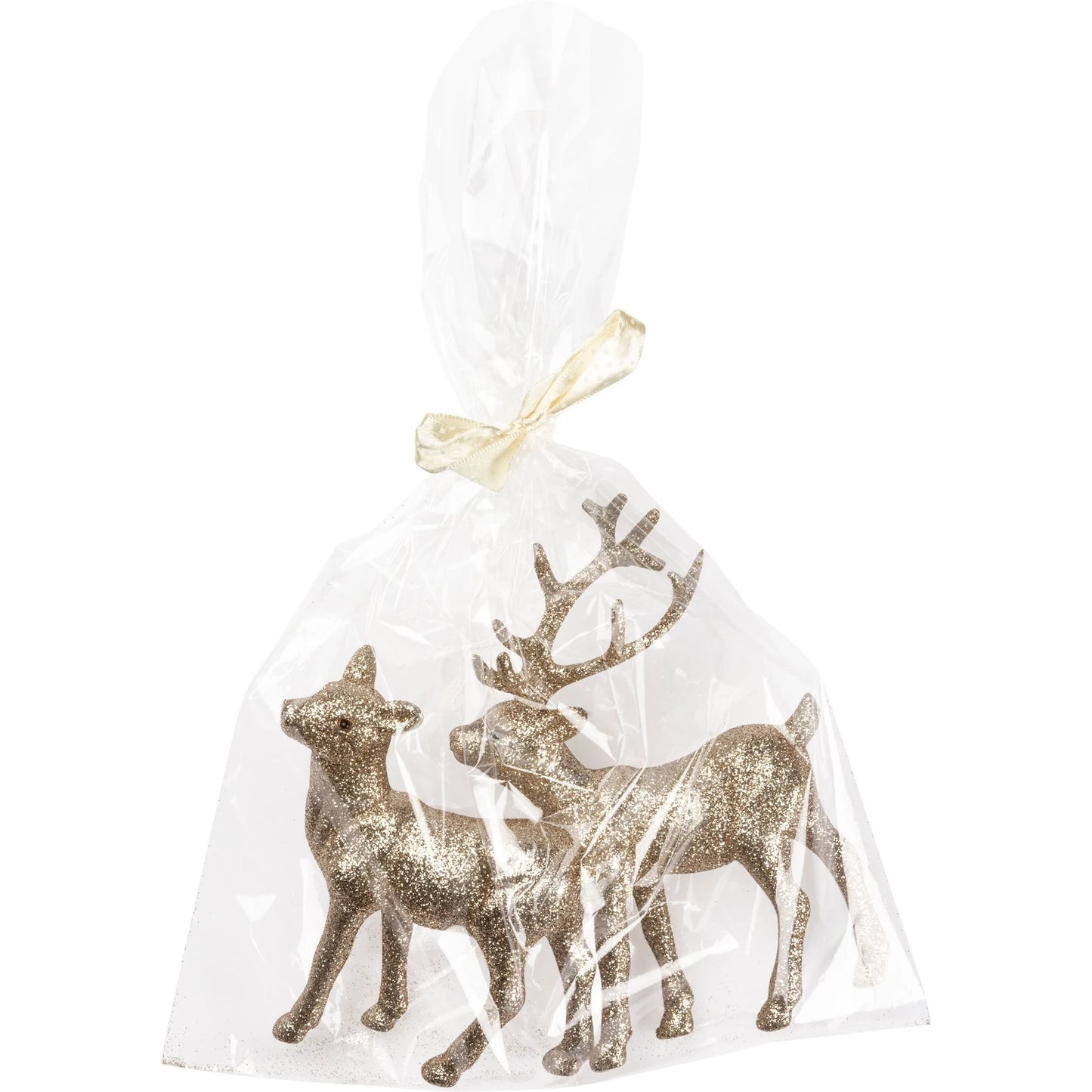 Champagne Glitter Deer Set