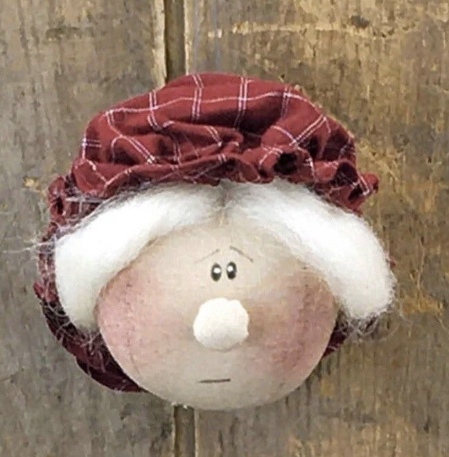Honey and Me Mrs Santa Ornament-rustic Santa Claus Christmas