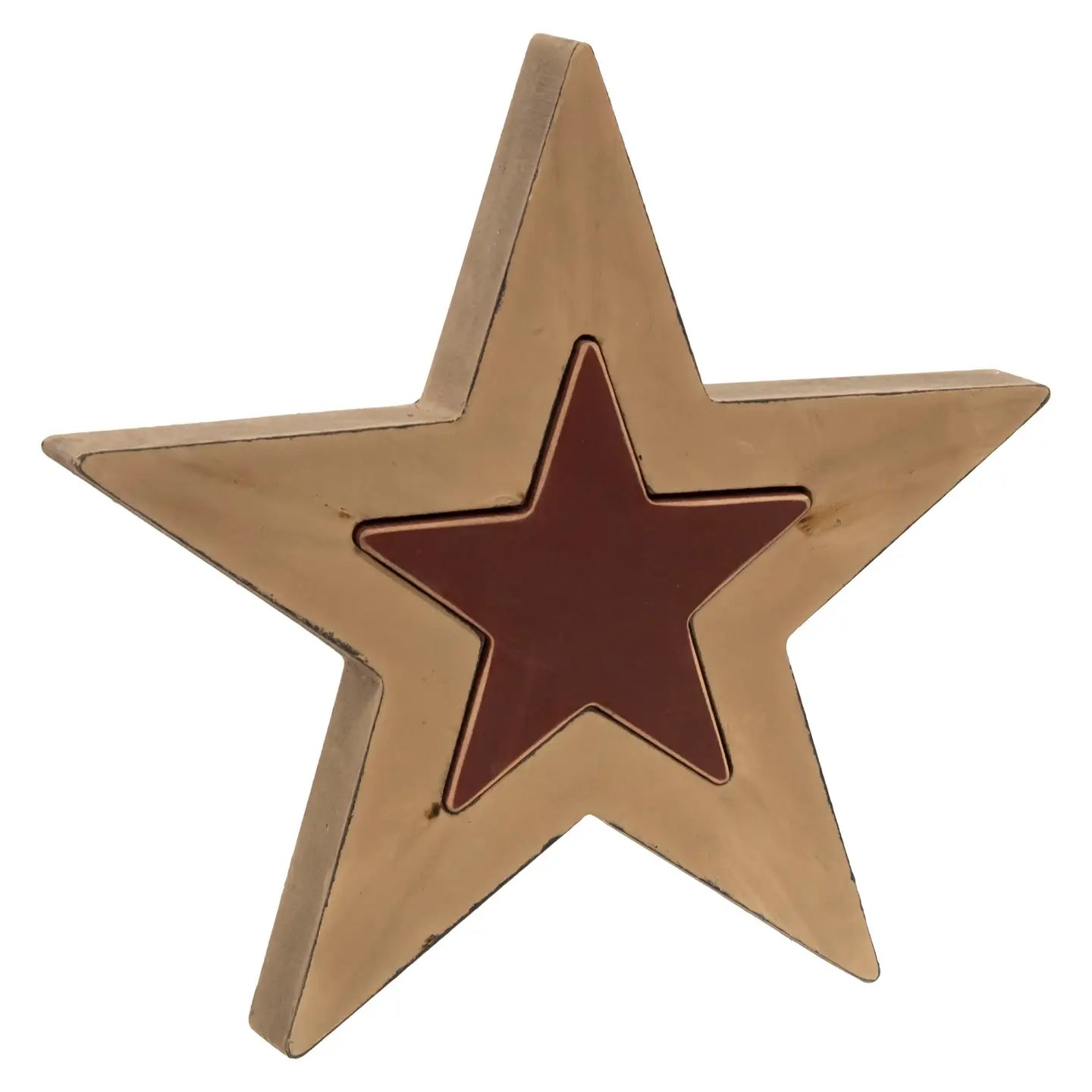 2/Set, Burgundy & Mustard Cutout Stars