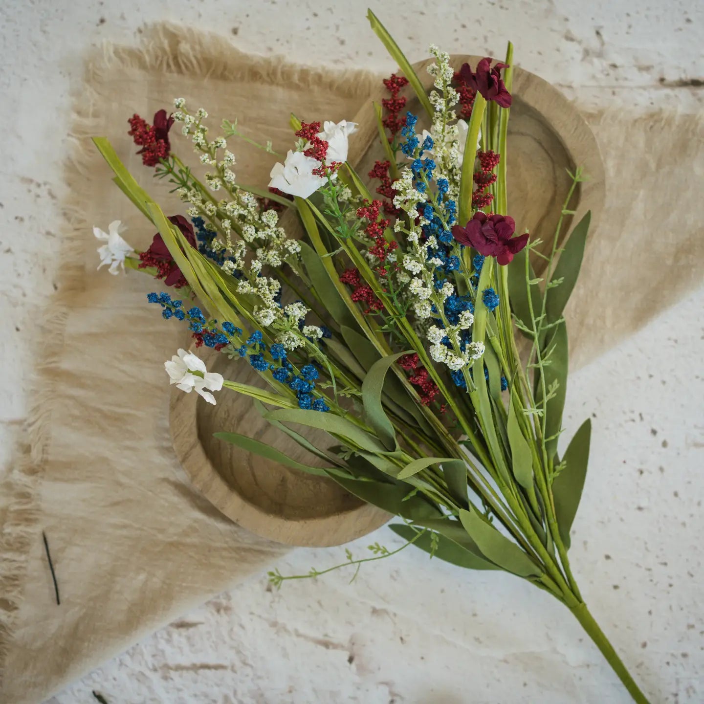 22" Red, White & Blue Bush