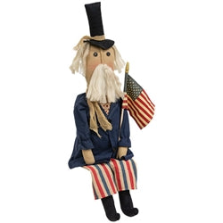 Uncle Sam With American Flag Doll