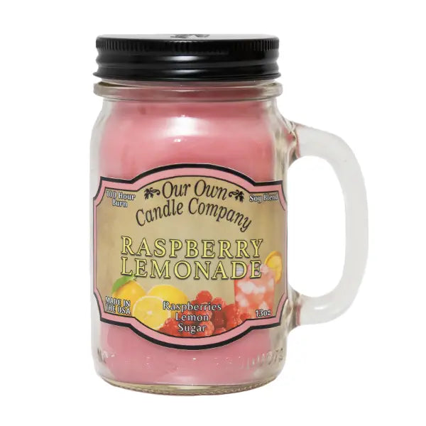 Raspberry Lemonade Mason Jar Candle