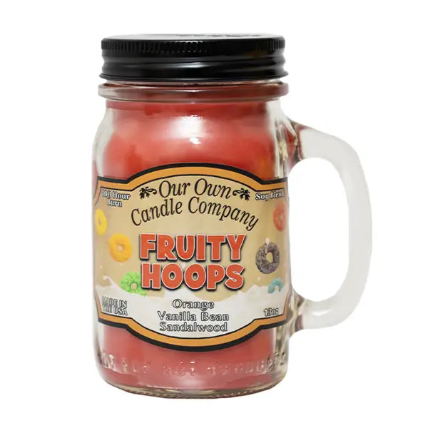 Fruity Hoops Mason Jar Candle