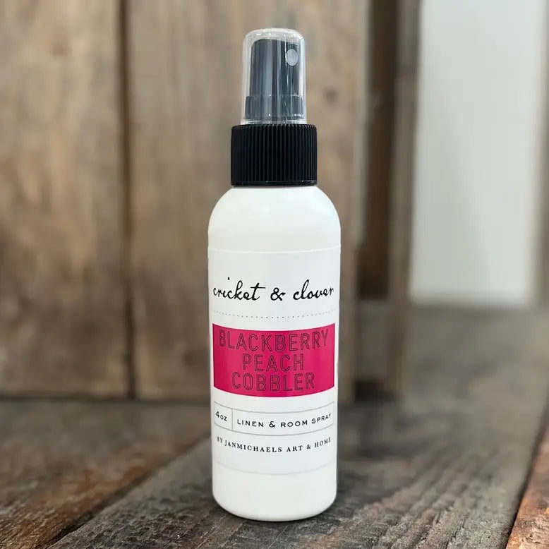 Blackberry Peach Cobbler Linen Spray Sweet Fruity Room Scent