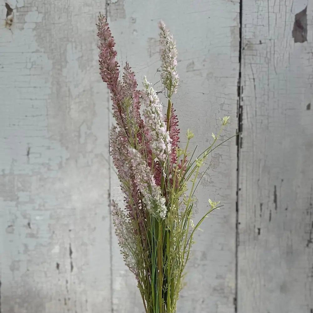 Ballet Wildflower Spray 24in Pink Faux Floral Decor