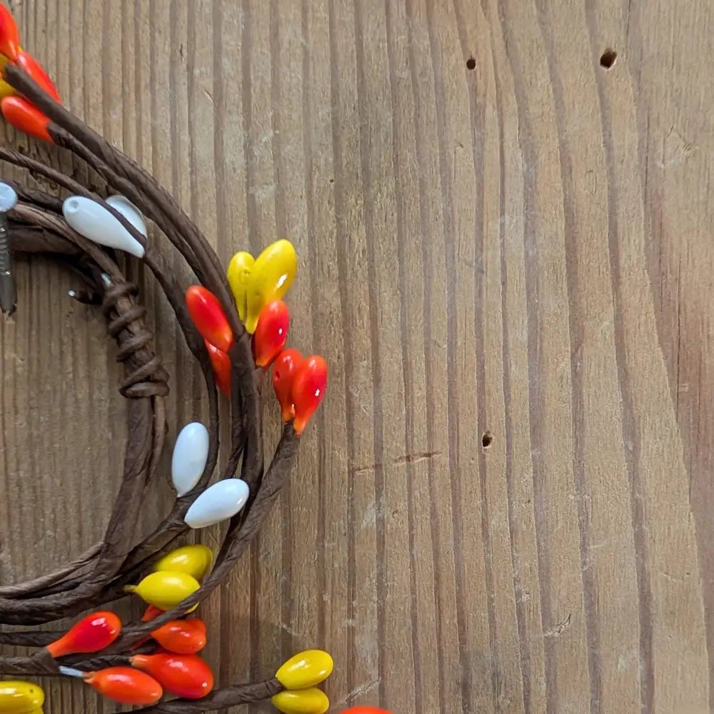 Candy Corn- Pip Berry Candle Rings 1.5"