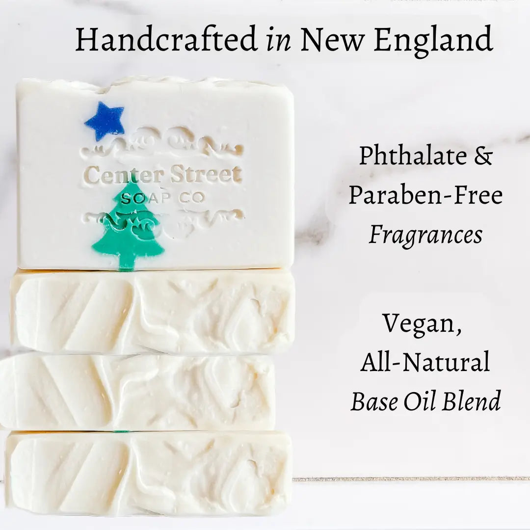 Maine Flag Vegan Handmade Bar Soap