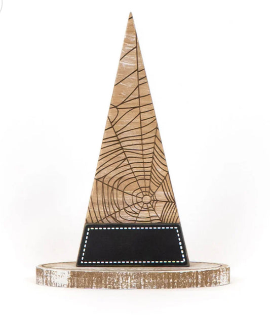 Wood Witch Hat - Webs
