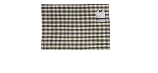Mabelle Placemat- Black on Khaki Base