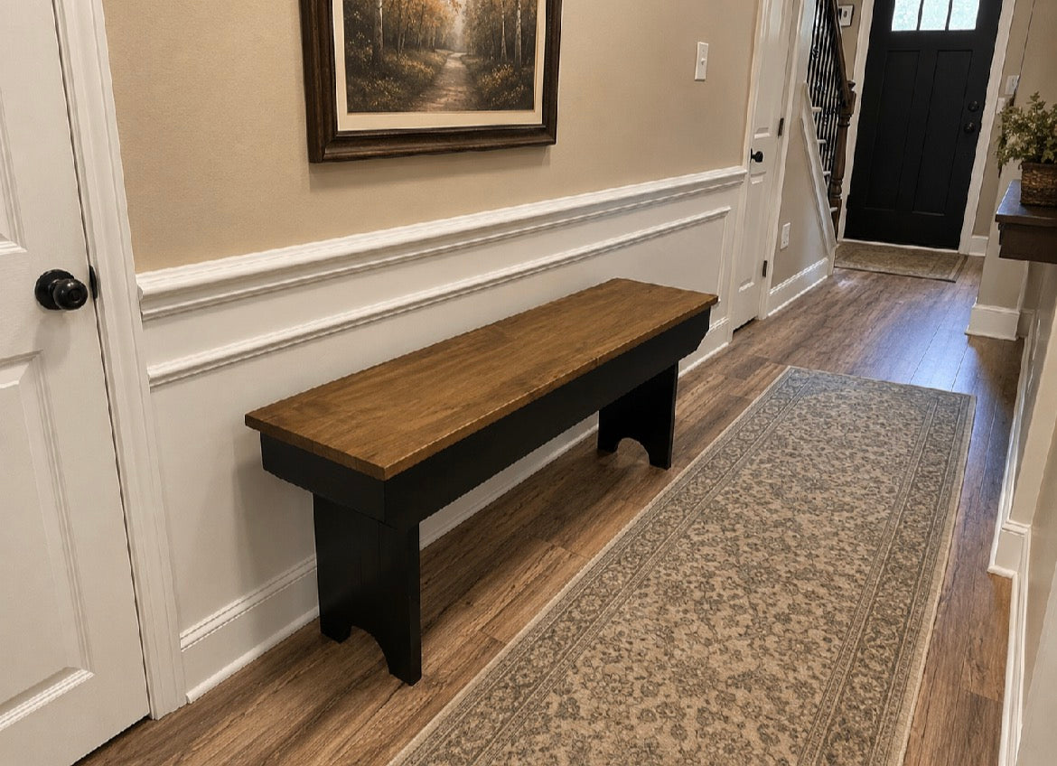 Wormy Maple Bench