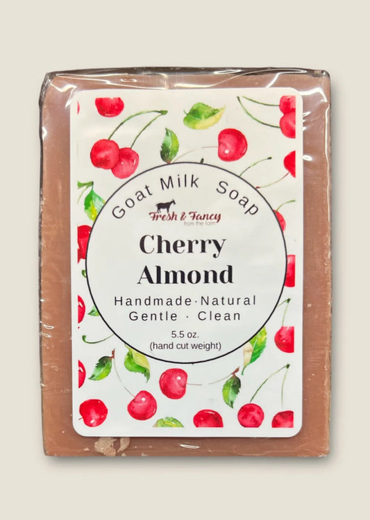 Cherry Almond/ Goat Milk Soap Bar