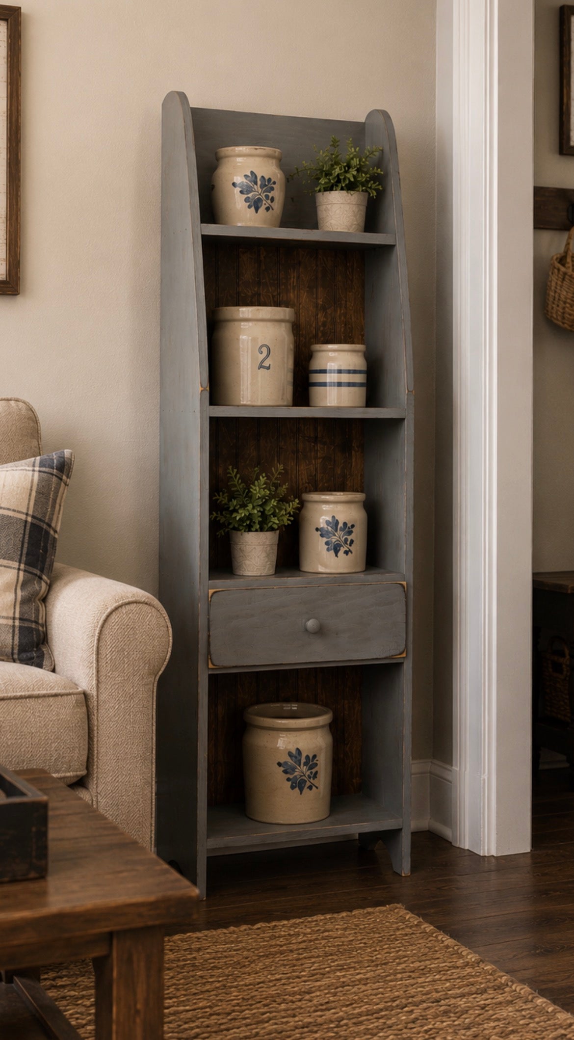 Small crock shelf