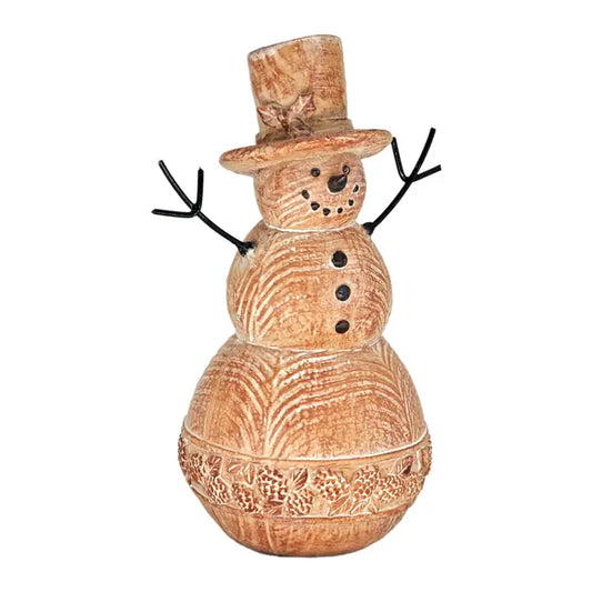 Resin snowman figurine