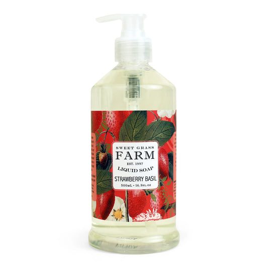 Liquid Soap with Wildflower Extracts- Strawberry Basil