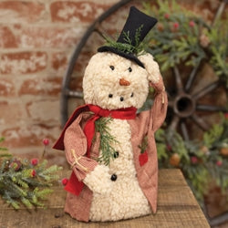 Winter Greeting Snowman Doll w/Top Hat