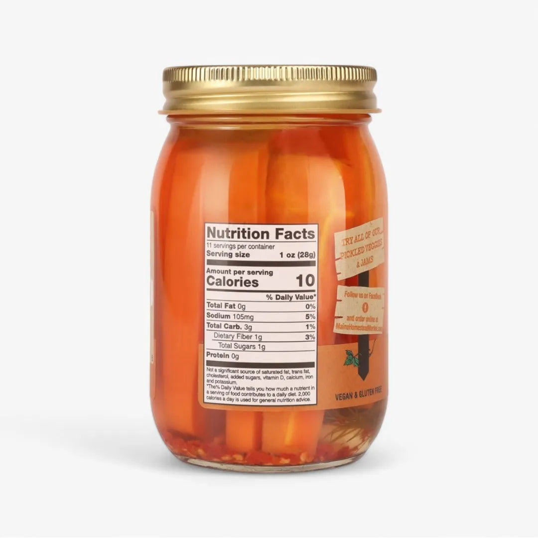 Hot Dill Pickled Carrots