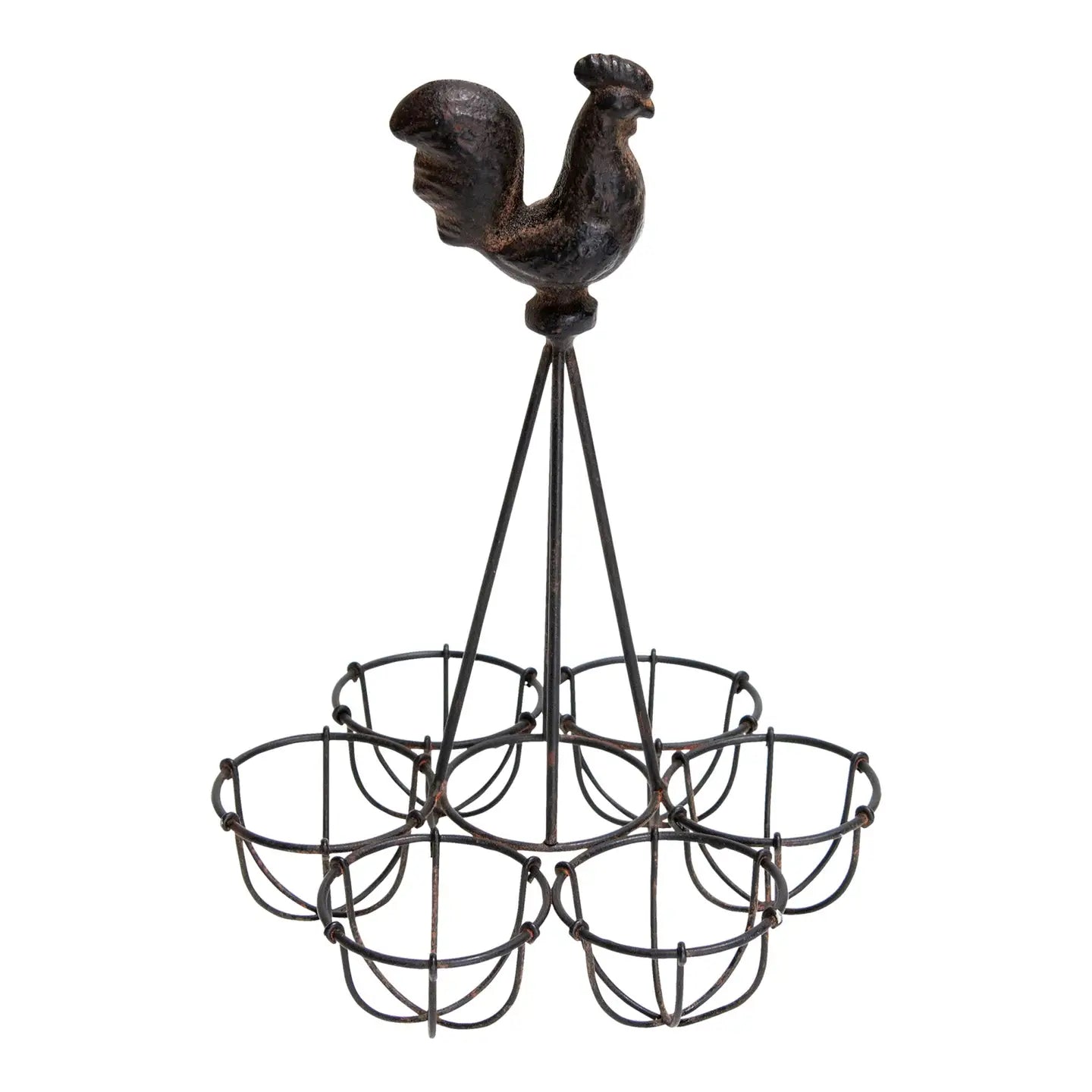 Rooster Egg Metal Holder