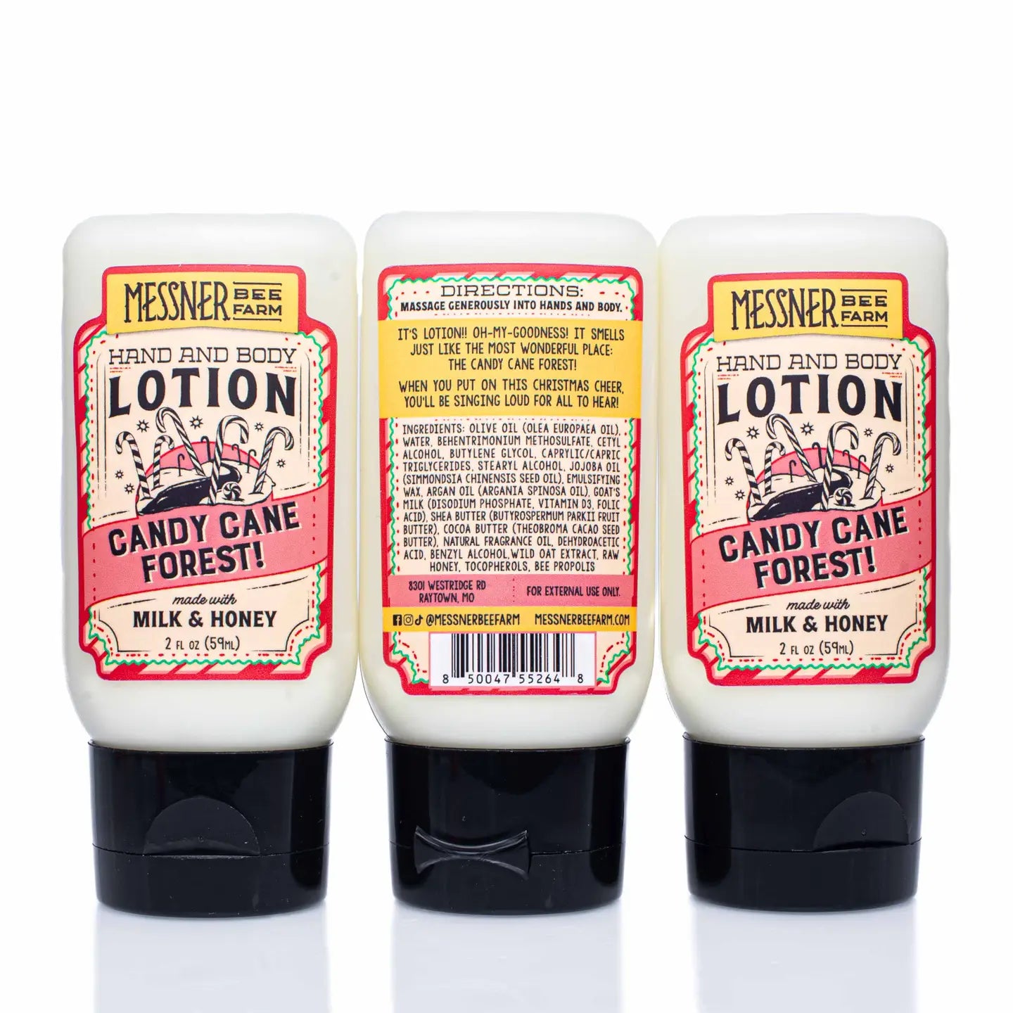 Candy Cane Forest! - Milk and Honey Lotion - 2oz Travel