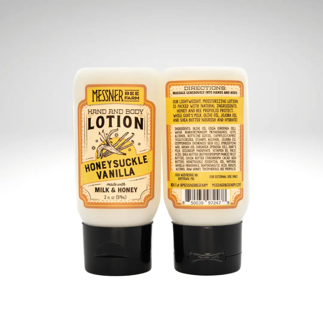 Honeysuckle Vanilla - Milk and Honey Lotion - 2oz Travel