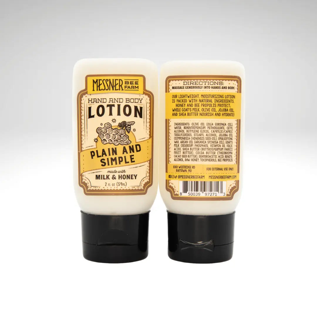 Plain and Simple - Milk and Honey Lotion - 2oz Travel