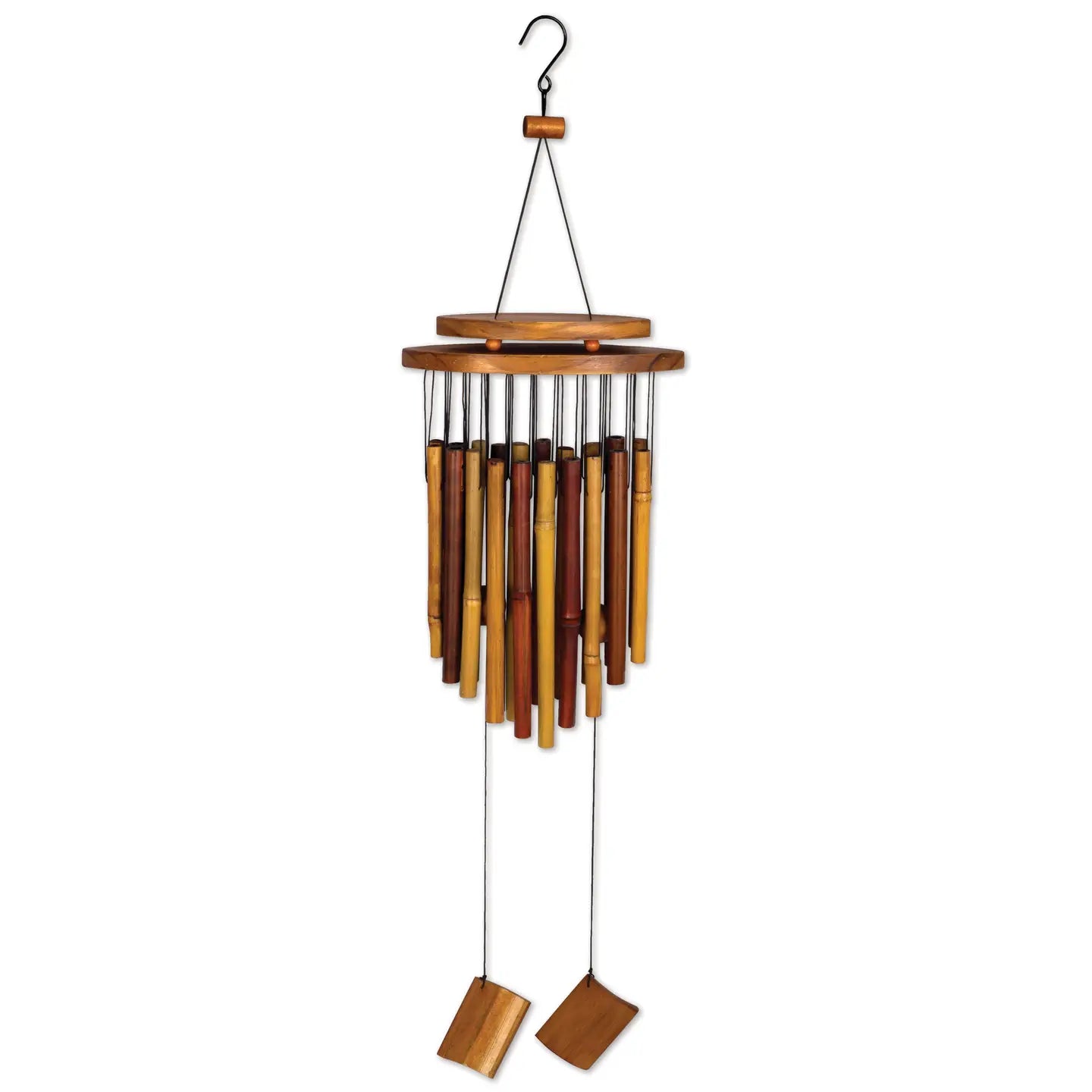 31" Apricot Bamboo Wind Chime Garden Decor