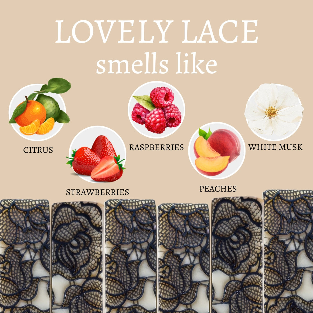 Lovely Lace Vegan Handmade Bar Soap
