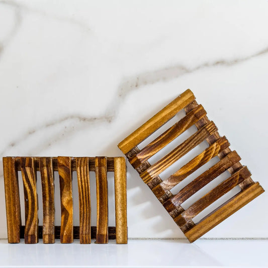 Pine Wood Soap Dish, Self Draining