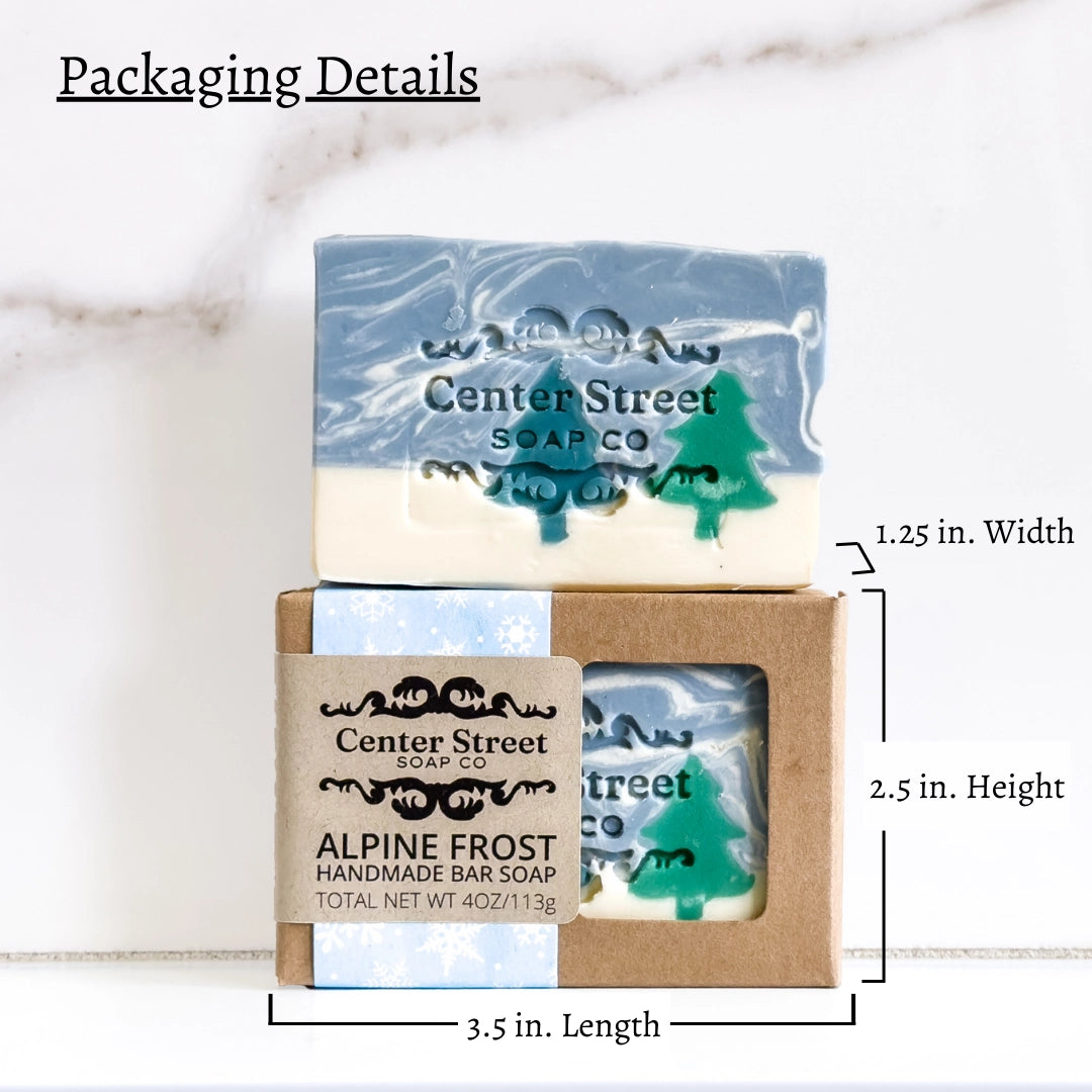 Alpine Frost Christmas Handmade Bar Soap