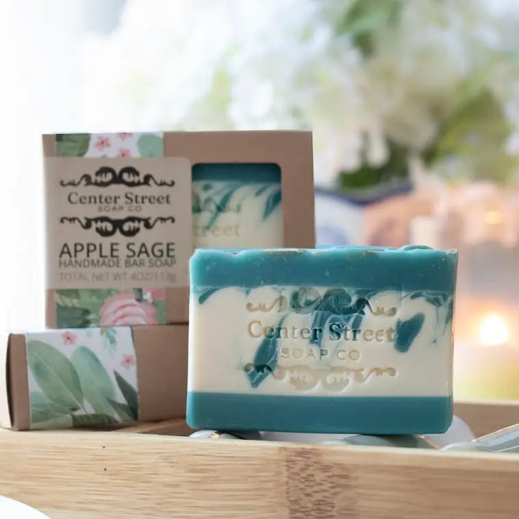 Apple Sage Vegan Handmade Bar Soap