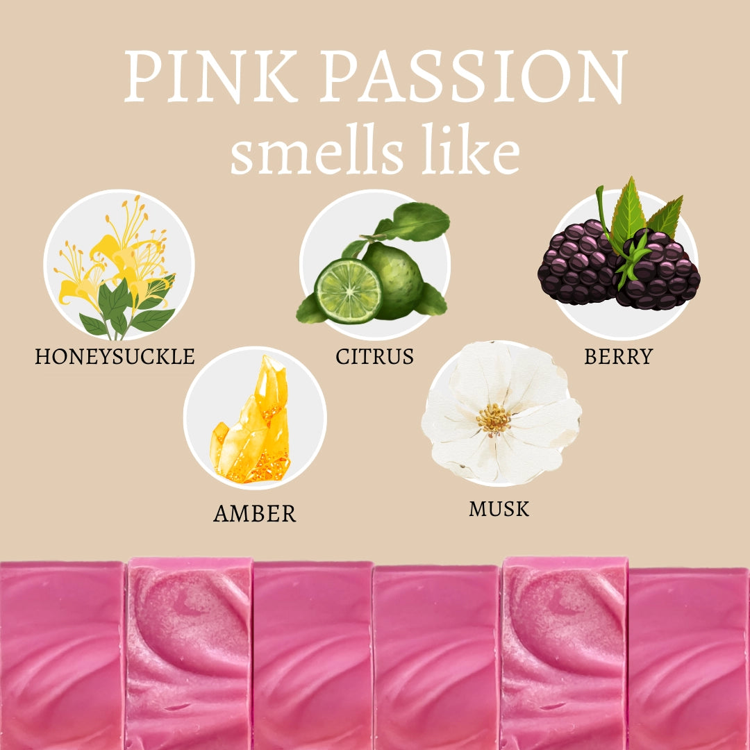 Pink Passion Valentine's Day Handmade Bar Soap - 4oz