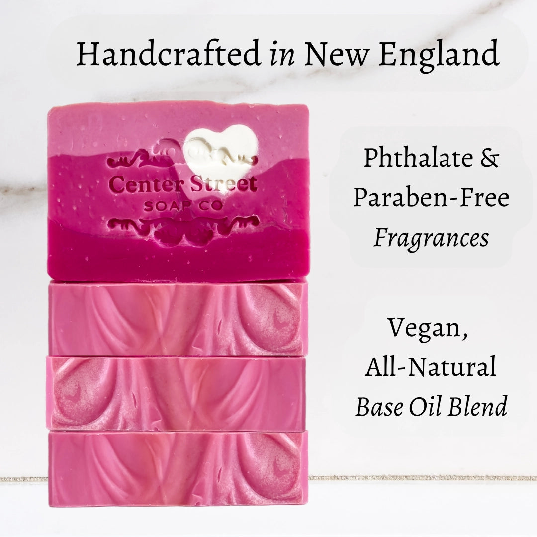 Pink Passion Valentine's Day Handmade Bar Soap - 4oz