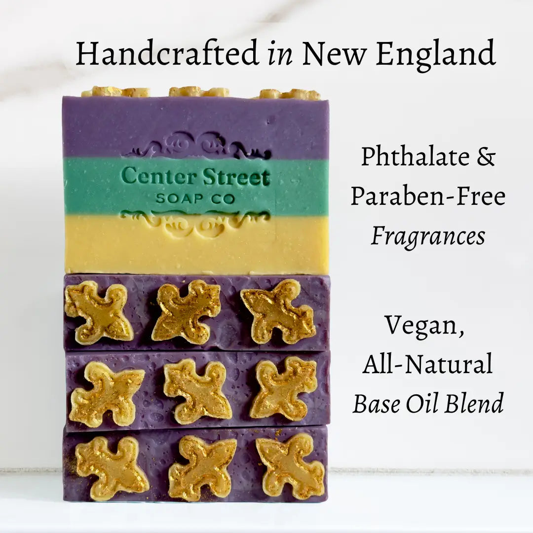 Carnival Mardi Gras Handmade Bar Soap - 4oz