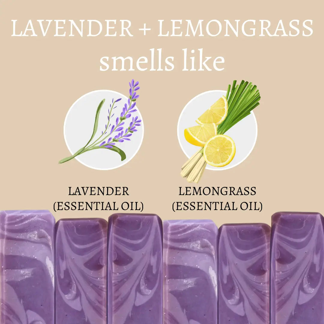Lavender and Lemongrass Vegan Handmade Bar Soap