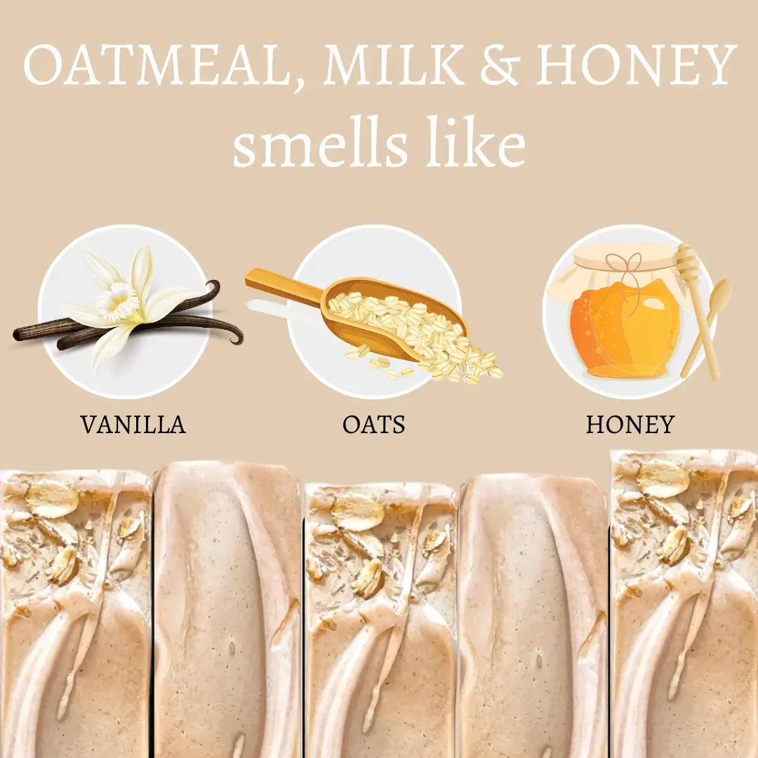 Oatmeal, (Goat's) Milk & Honey Handmade Bar Soap