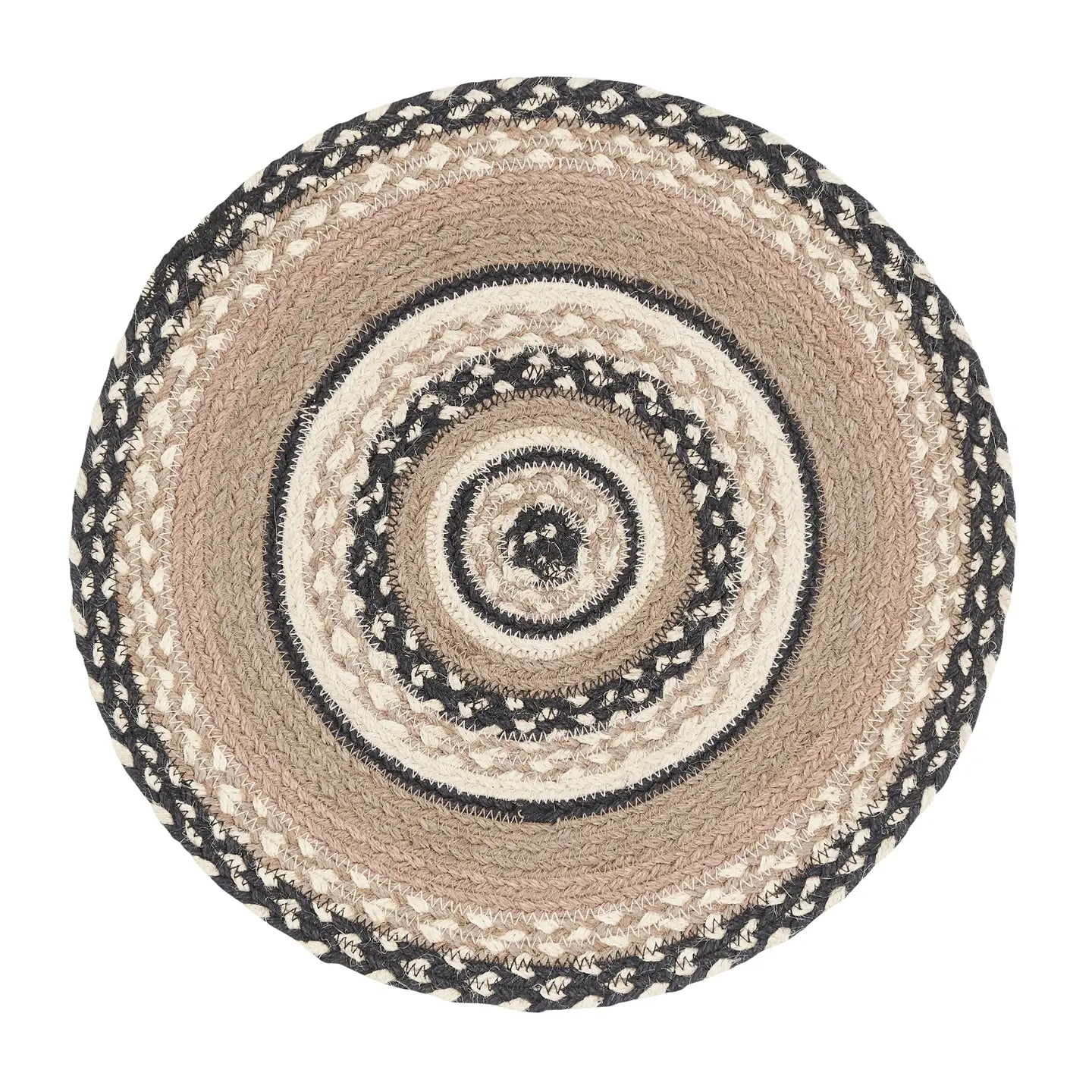 Sawyer Mill Charcoal Creme Jute Trivet