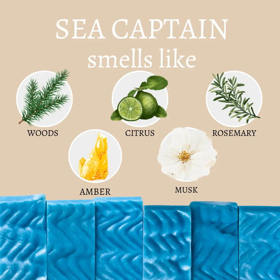 Sea Captain Vegan Handmade Bar Soap For Men