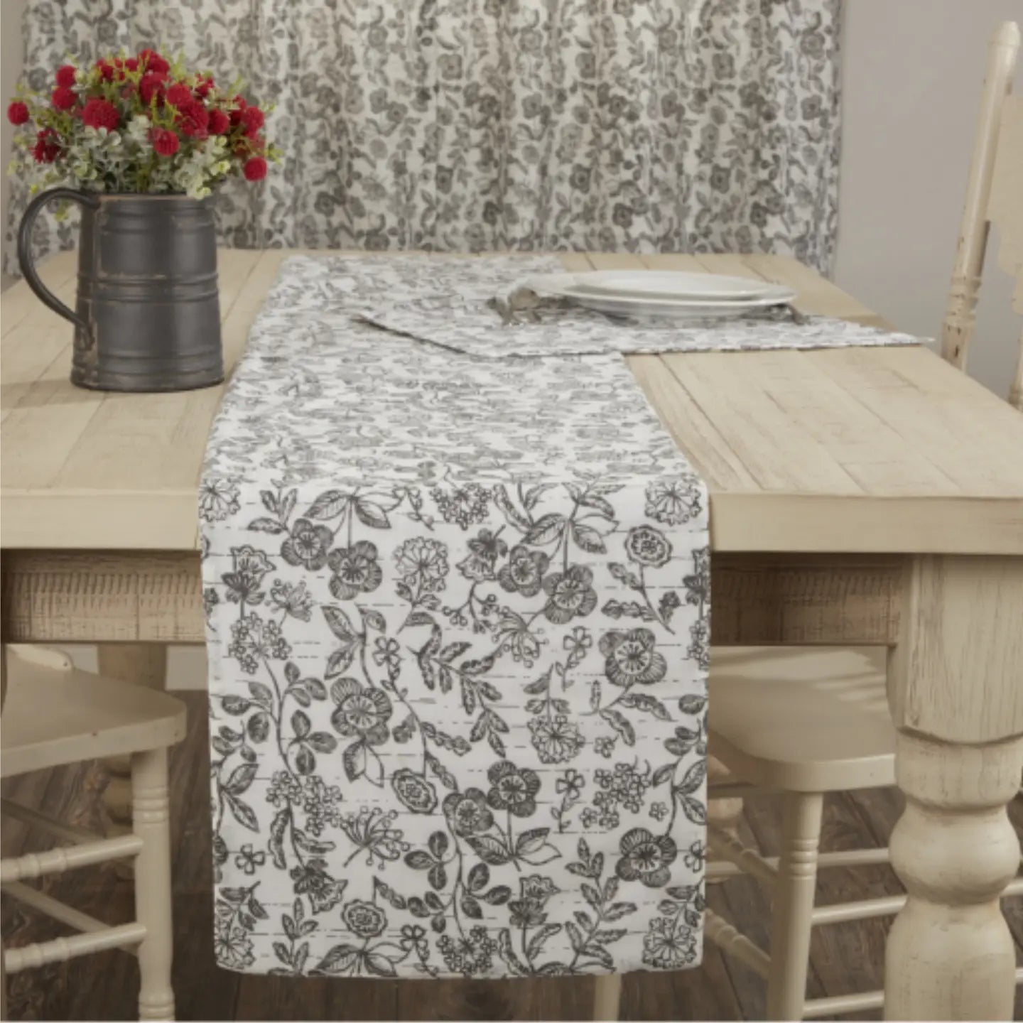 Gray Gables Floral Runner