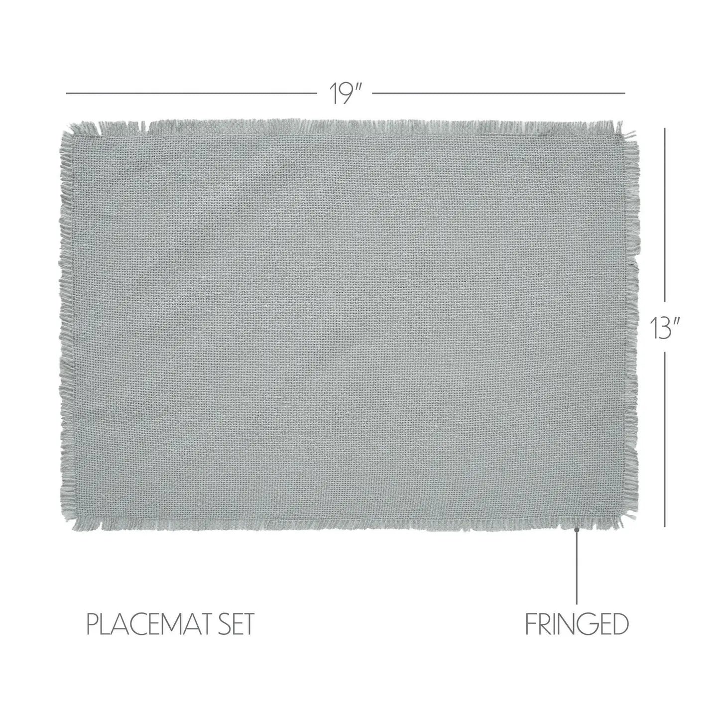 Burlap Dove Grey Placemat