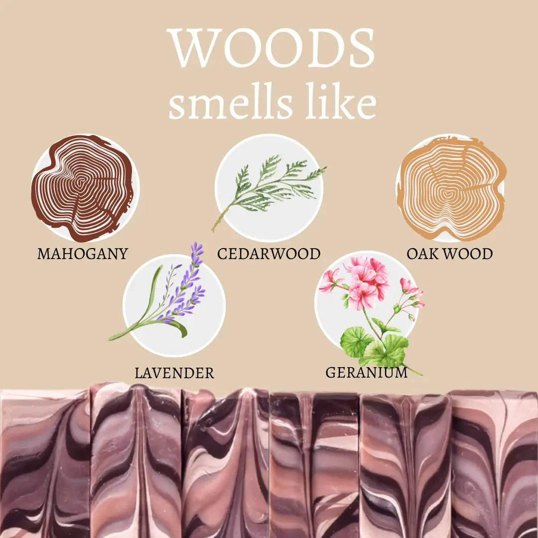 Woods Vegan Handmade Bar Soap For Men
