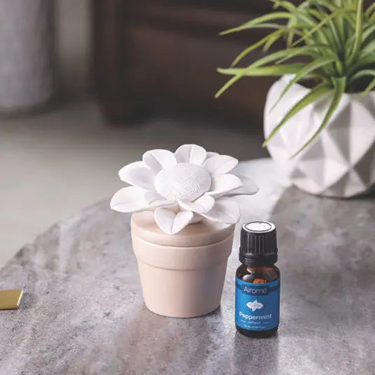 sunflower' - Porcelain Diffuser w/ 15ml Peppermint