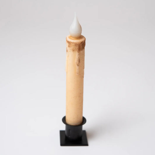 Cream Led Timer Taper Candle