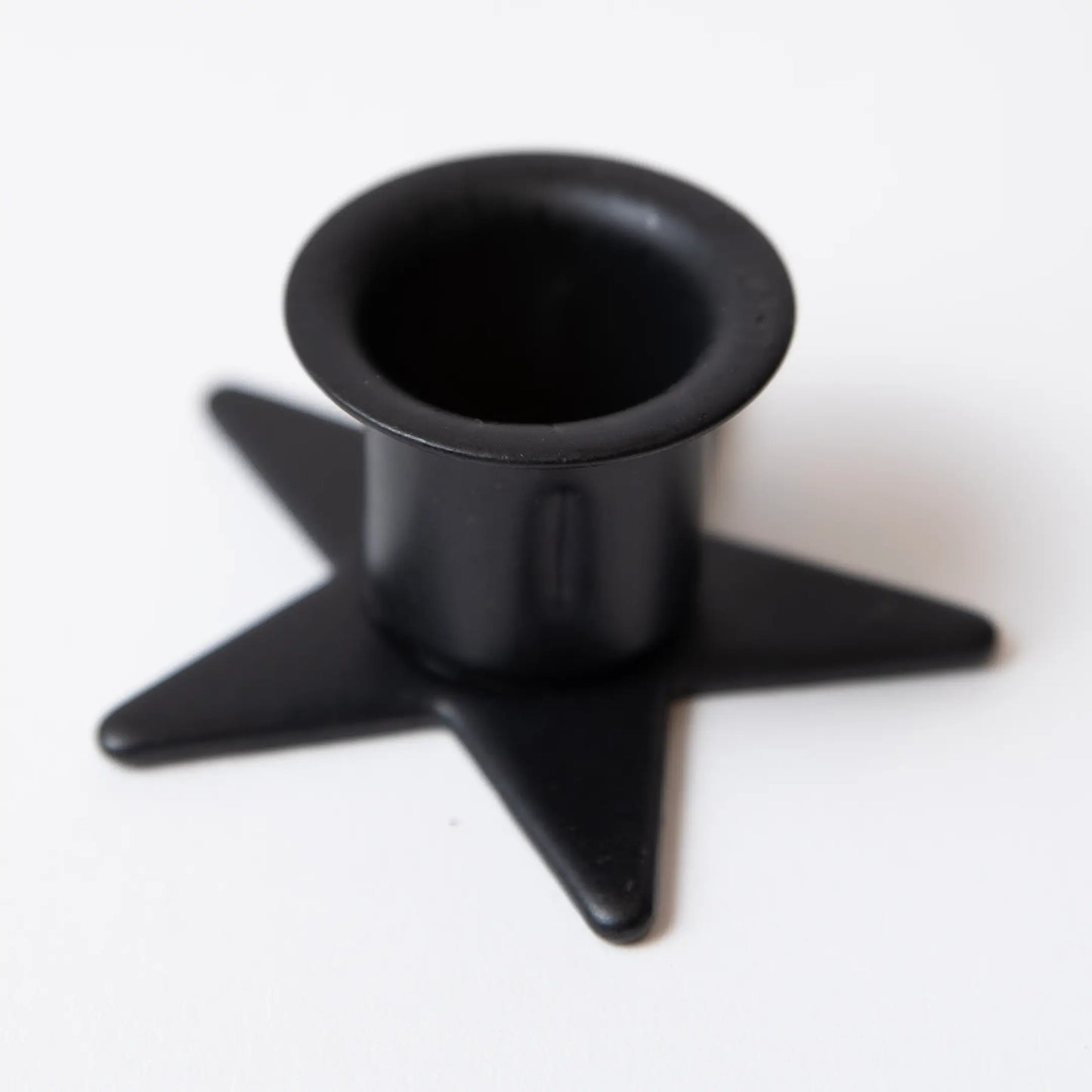 Black Iron Star Taper Holder