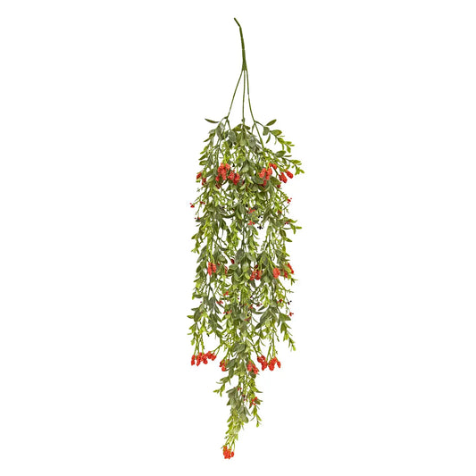 Nottingham Berry Hanging Vine Red