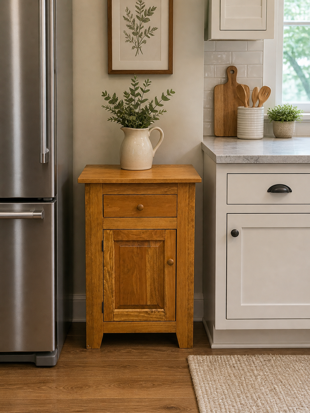 Amish Handmade Solid Wood Small Jelly Cabinet
